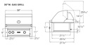 Viking VQGI5301 dimensions