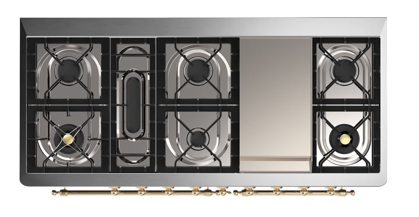 ILVE UM15F Majestic II 60 inch Dual Fuel Range with 9 Burners, Griddle