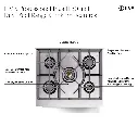 UP30QMPBG - cooktop features