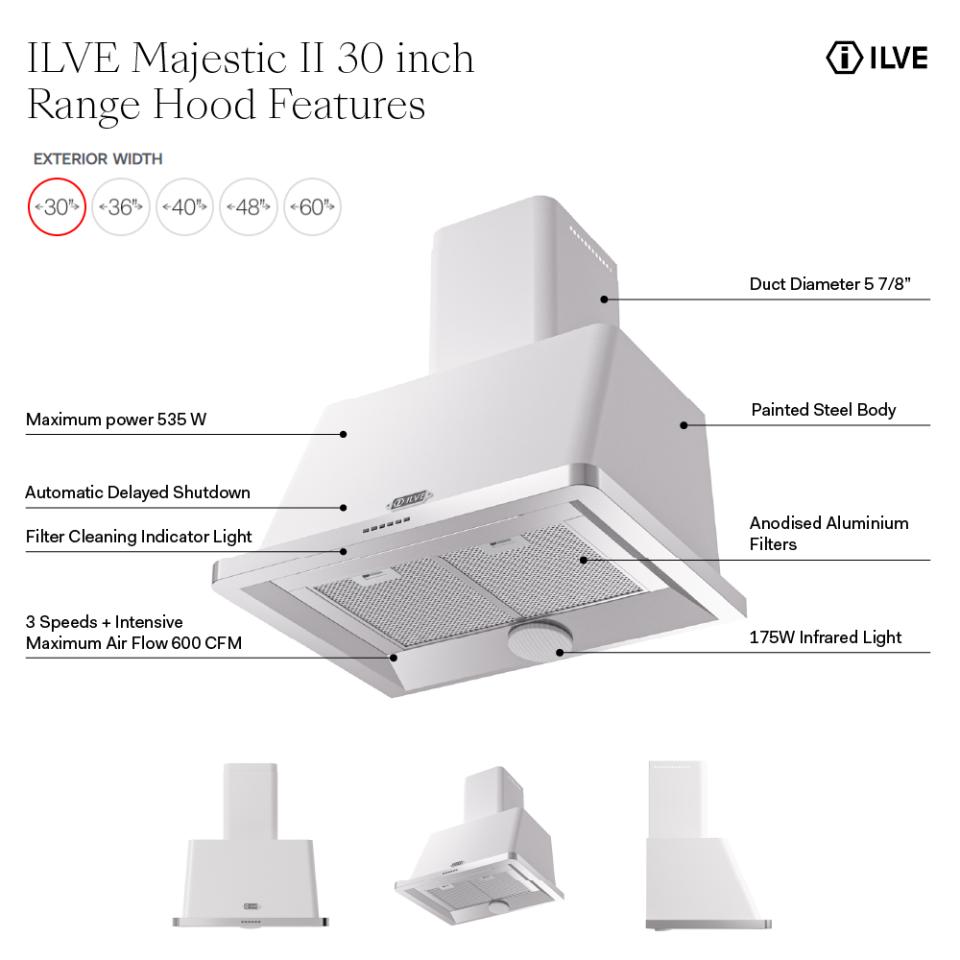 UAM76AW - Hood Features