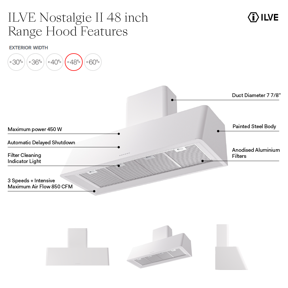 UAG48AW - hood features