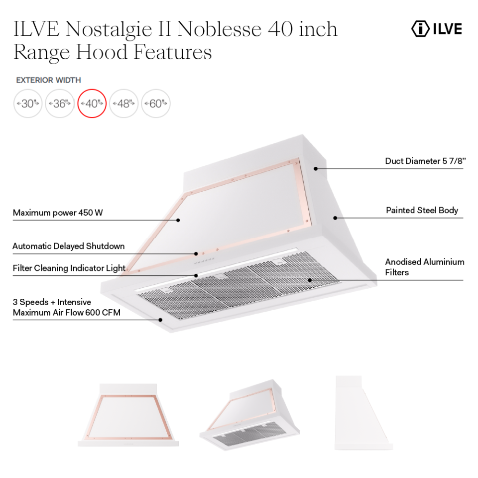 UANB40SSG  - Hood Features
