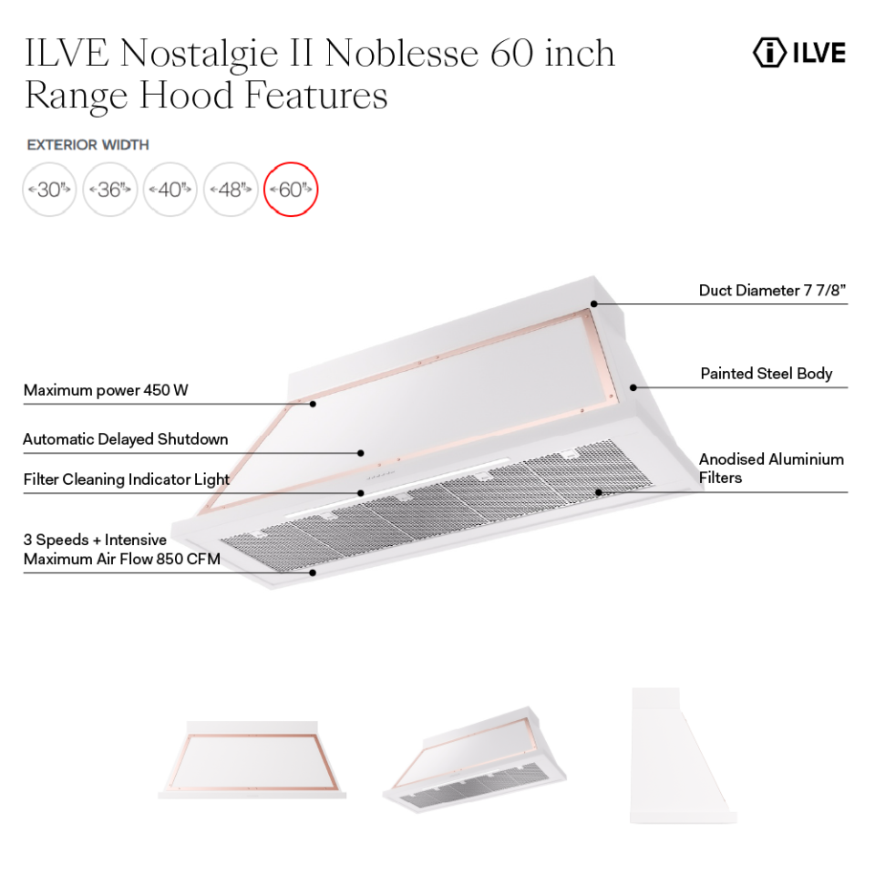 UANB60SSG - Hood Features