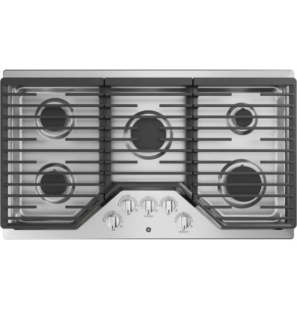 JGP5036SLSS-36" cooktop with 5 burners