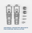 GDT535PGRBB top or side mount installation brackets