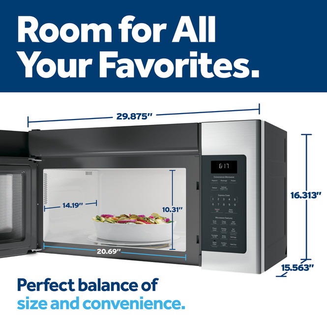 JVM6172SKSS perfect balance of size and convenience