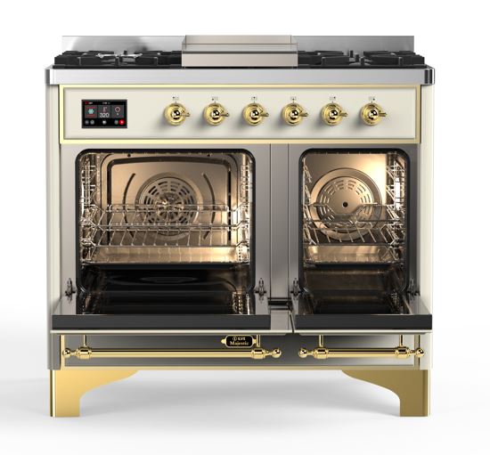 ILVE UMD10F Majestic II 40 inch Dual Fuel Range with 6 Burners, Griddle