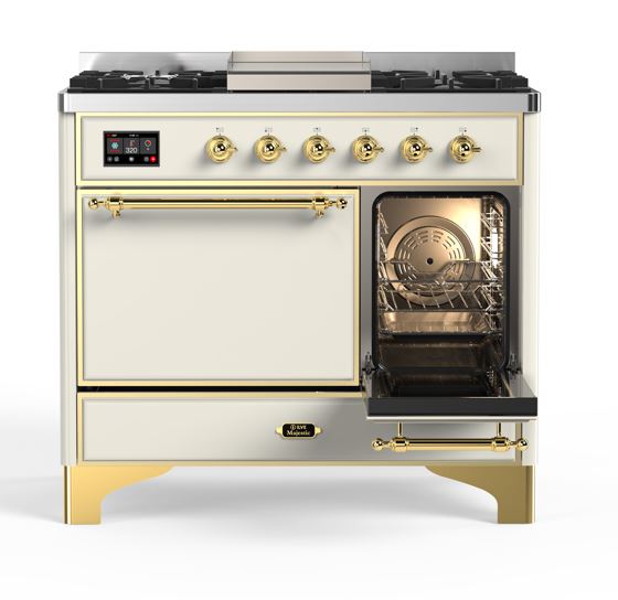 ILVE UMD10F Majestic II 40 inch Dual Fuel Range with 6 Burners, Griddle