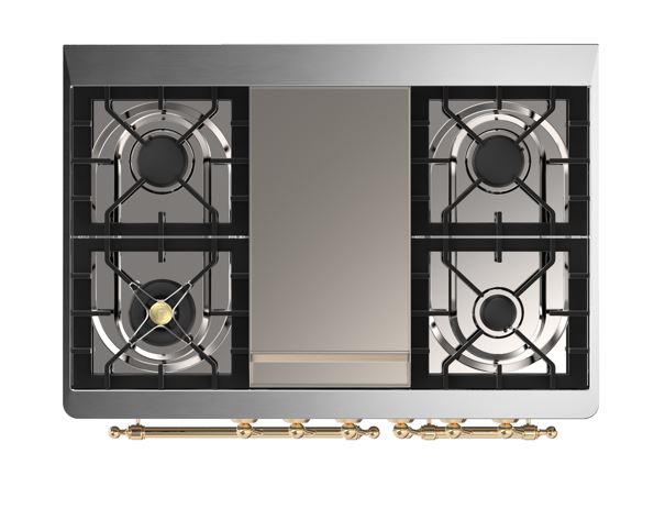 ILVE UMD10F Majestic II 40 inch Dual Fuel Range with 6 Burners, Griddle