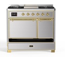 ILVE UMD10F Majestic II 40 inch Dual Fuel Range with 6 Burners, Griddle