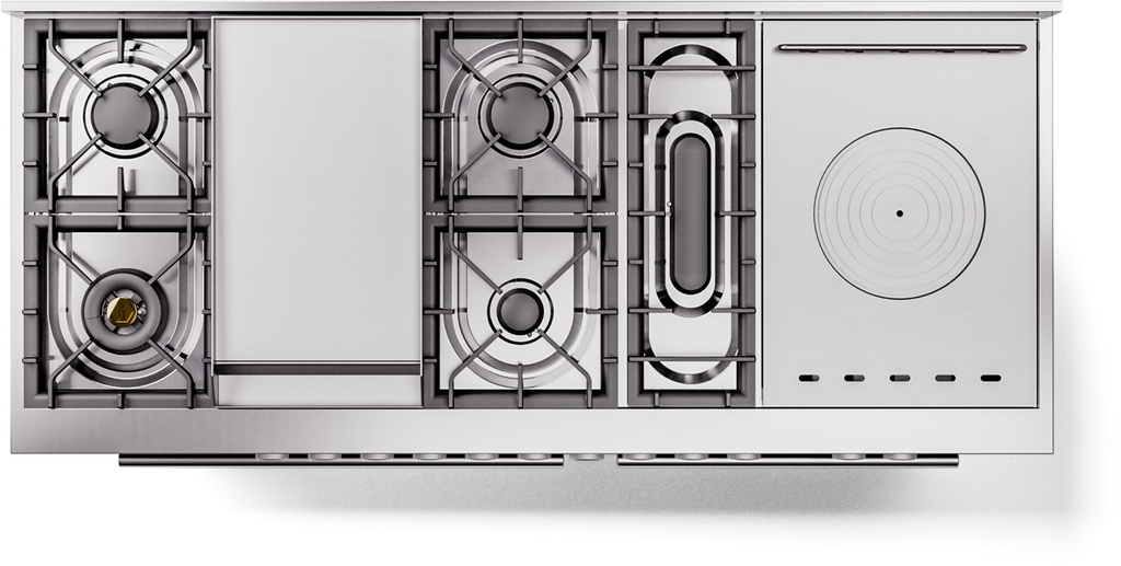 ILVE UP60FQMPBG Professional Plus II 60" Dual Fuel Range, top view