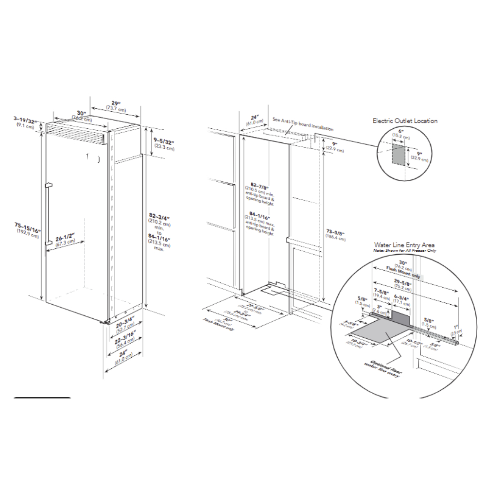 Viking-VCFB5363LSS-Dimension View