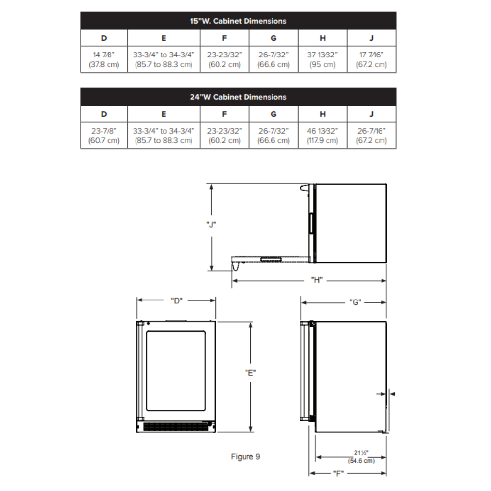 Viking VWUI5241GSS-Dimension View