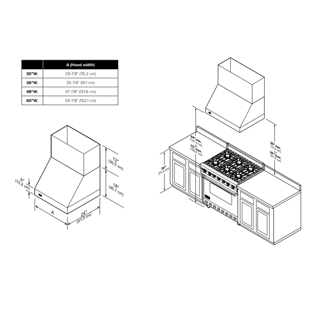 Viking-VWH560481SS-Dimension