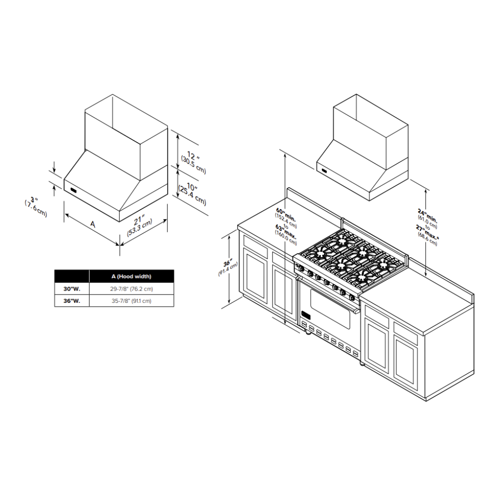 Viking-VWH3010SS-Dimension