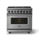 Viking-VDR73626BSS-Front View With Interior Light