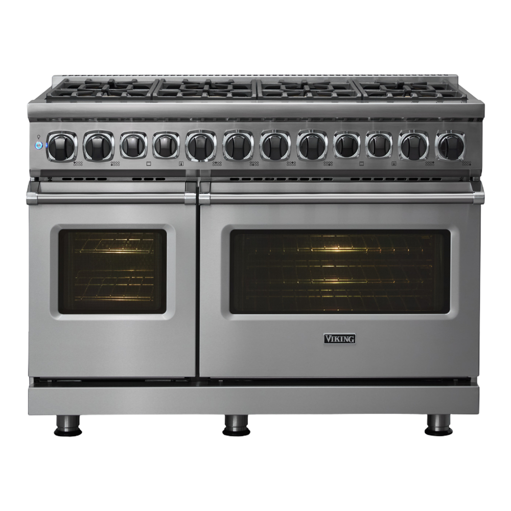 Viking-VDR74828BSS-Front View With Interior Light