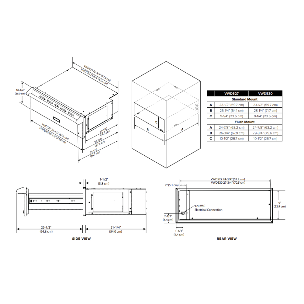 Viking-VWD527SS-Dimension