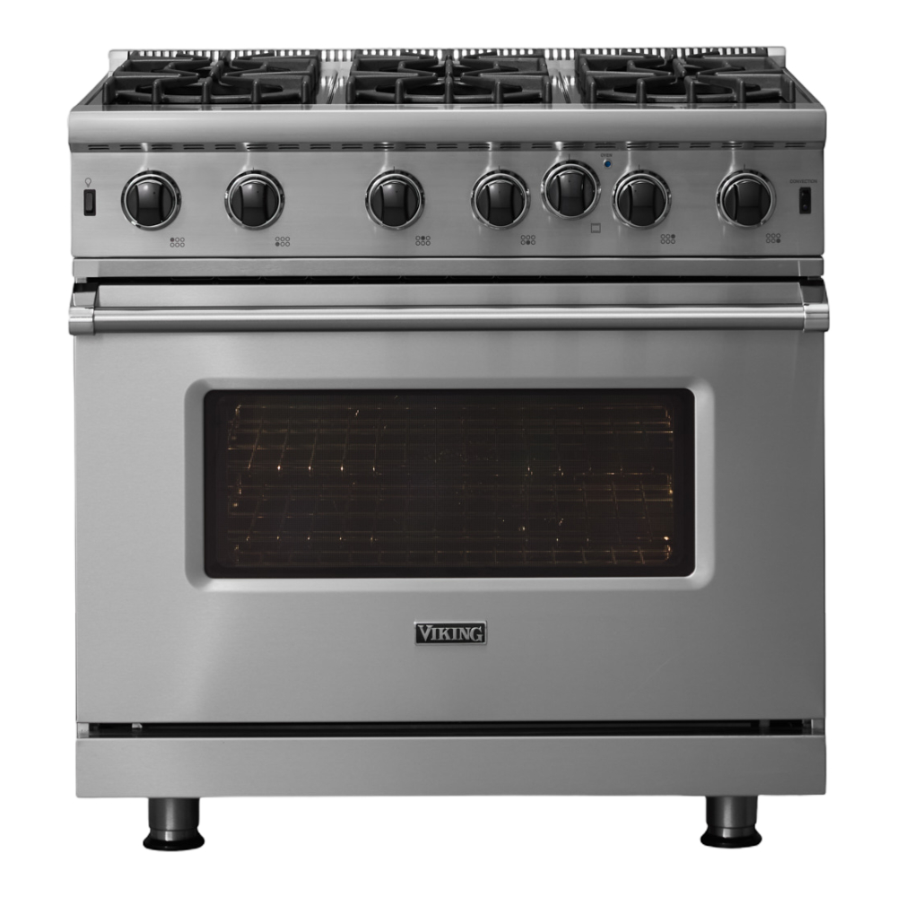 Viking-VGIC53626BSS-Front View With Interior Light