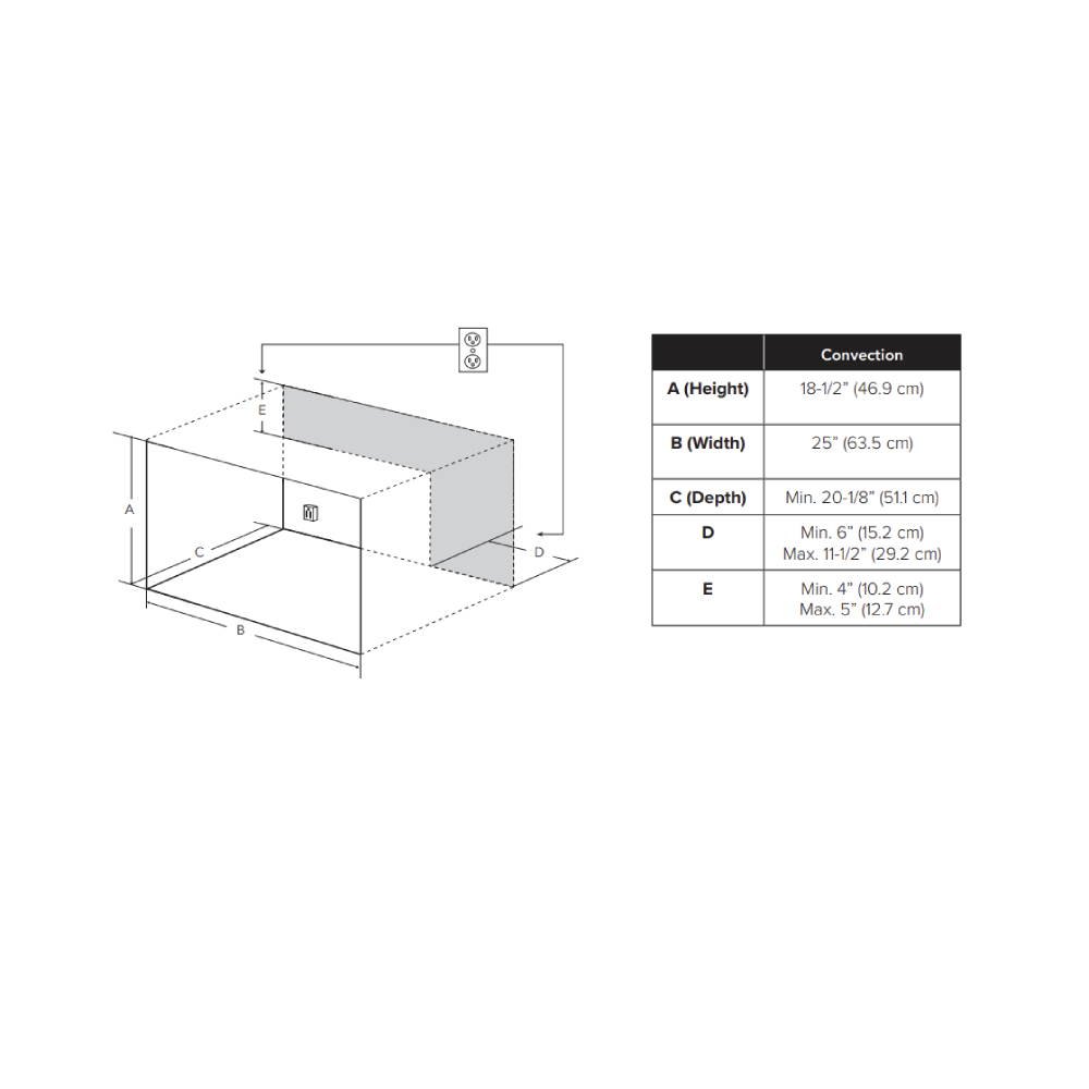 Viking VMOC506SS Dimension