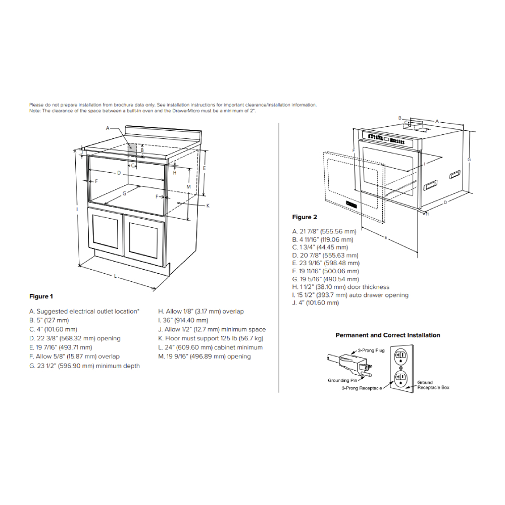 Viking VMODC5240SS Dimension