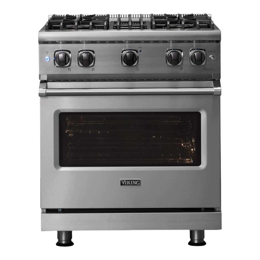 Viking-VGR5304BSS-Front View With Interior Light