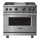 Viking-VGR5364GSS-Front View With Interior Light