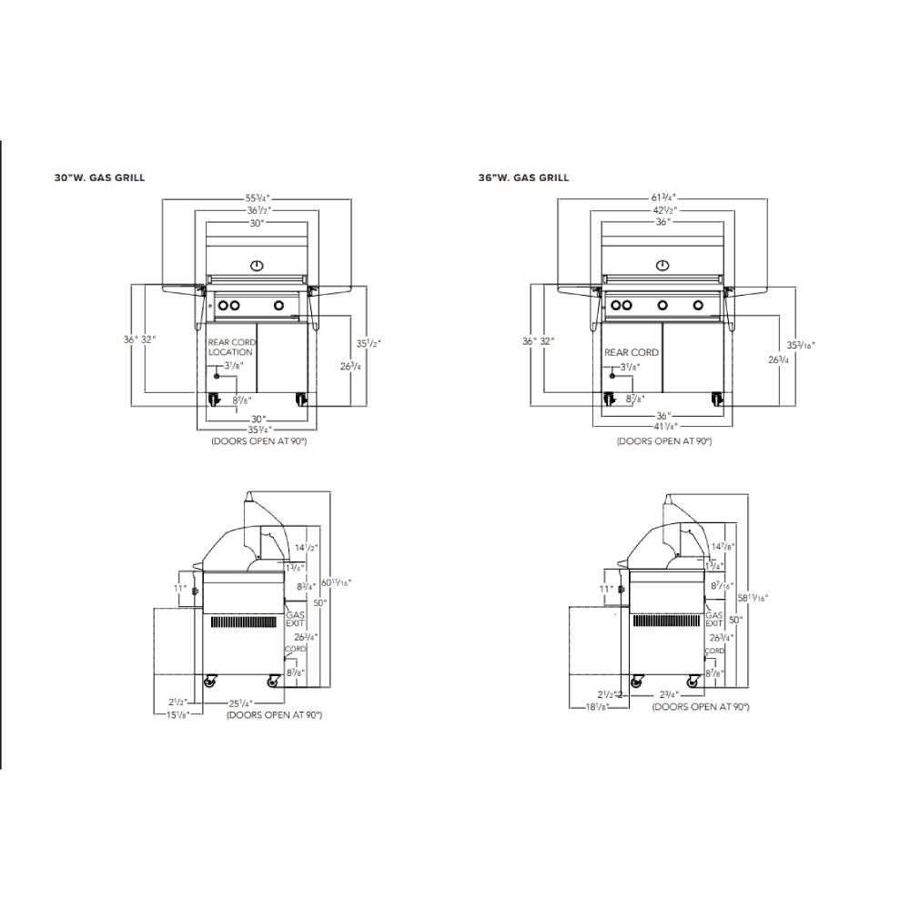 Viking-VQGFS5361NSS-Dimension