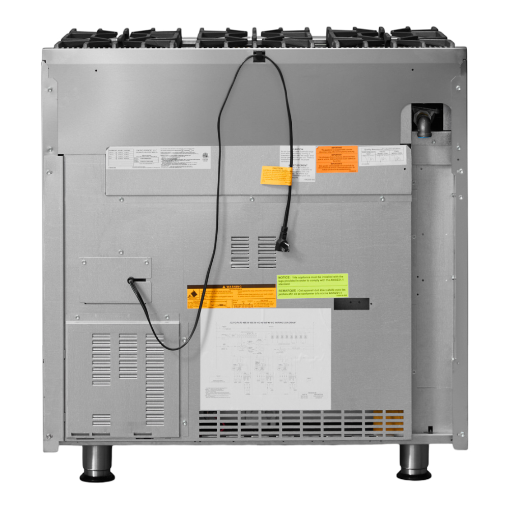 Viking-VGR5366BSS-Rear View