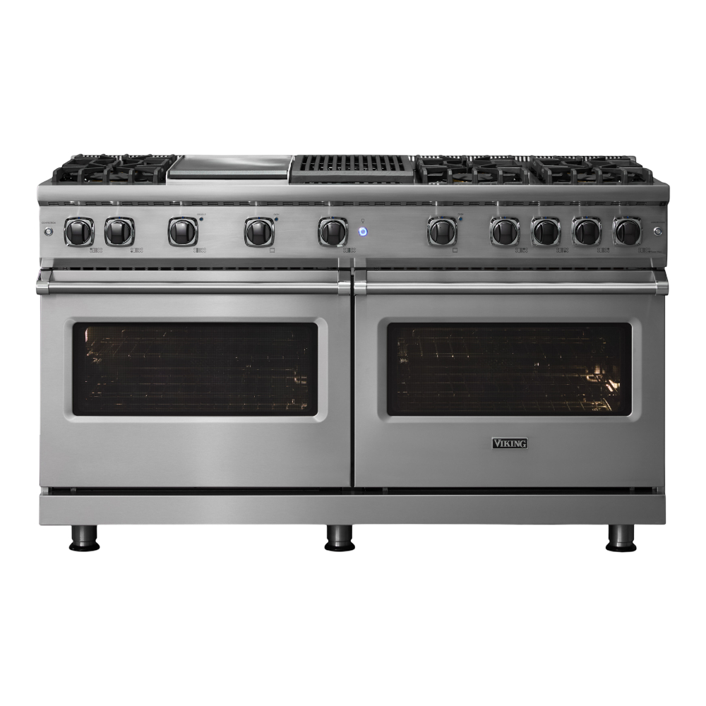 Viking-VGR5606GQSS-Front View With Interior Light