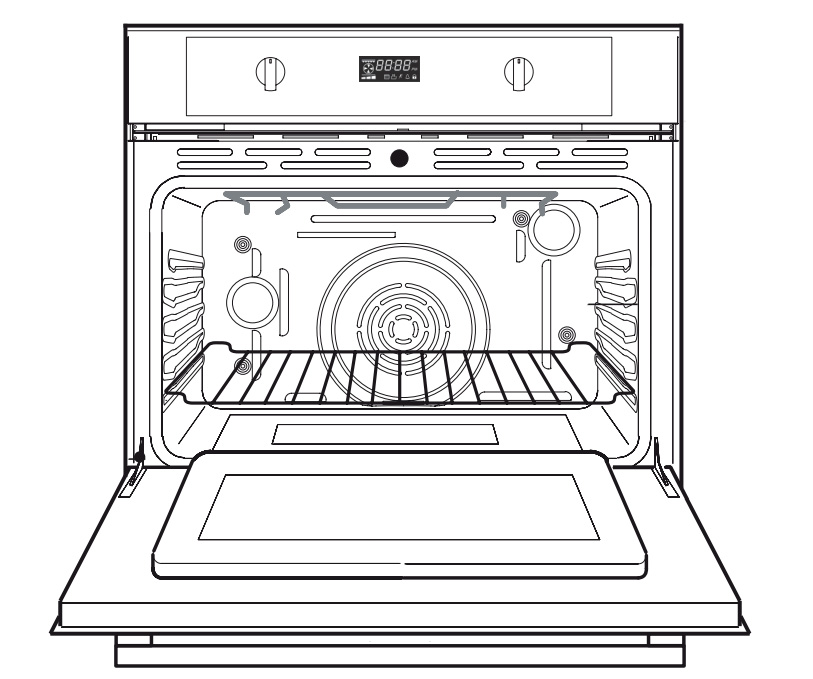 Verona VEBIEM3024NSS door opened diagram