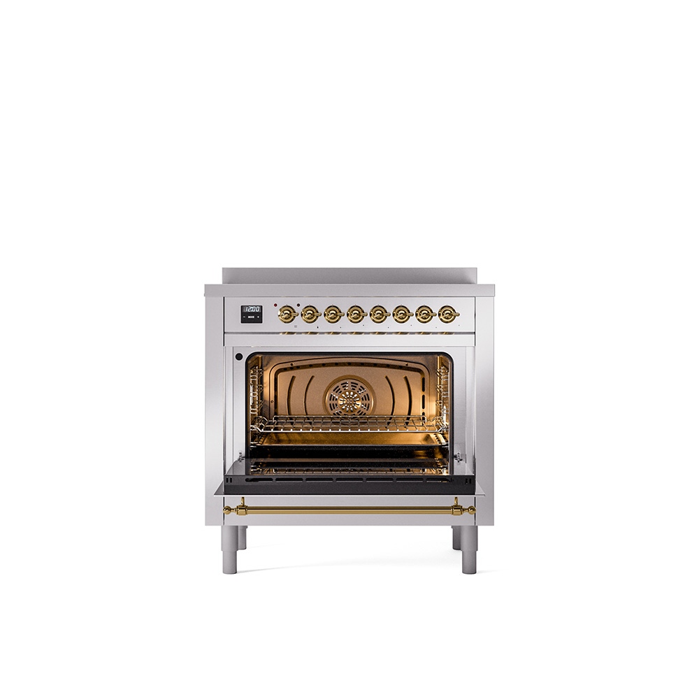 ILVE_UPI366QNMPSSG_Nostalgie_II_oven_door_opened