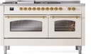 ILVE UP60FSNMPAWG Nostalgie II 60" Dual Fuel Range, front view