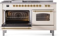 ILVE UP60FSNMPAWG Nostalgie II 60" Dual Fuel Range, main oven door opened