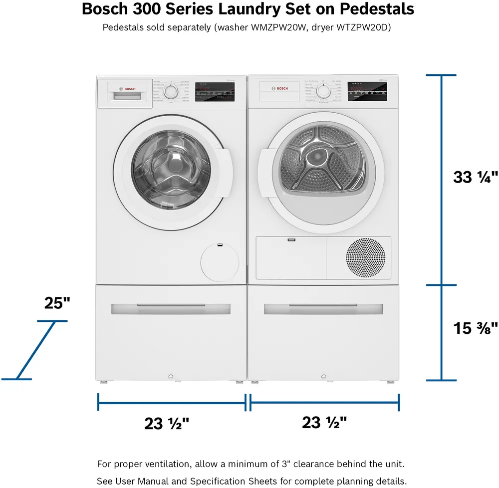 Bosch-WTG86403UC-On-Pedestal-Dimensions