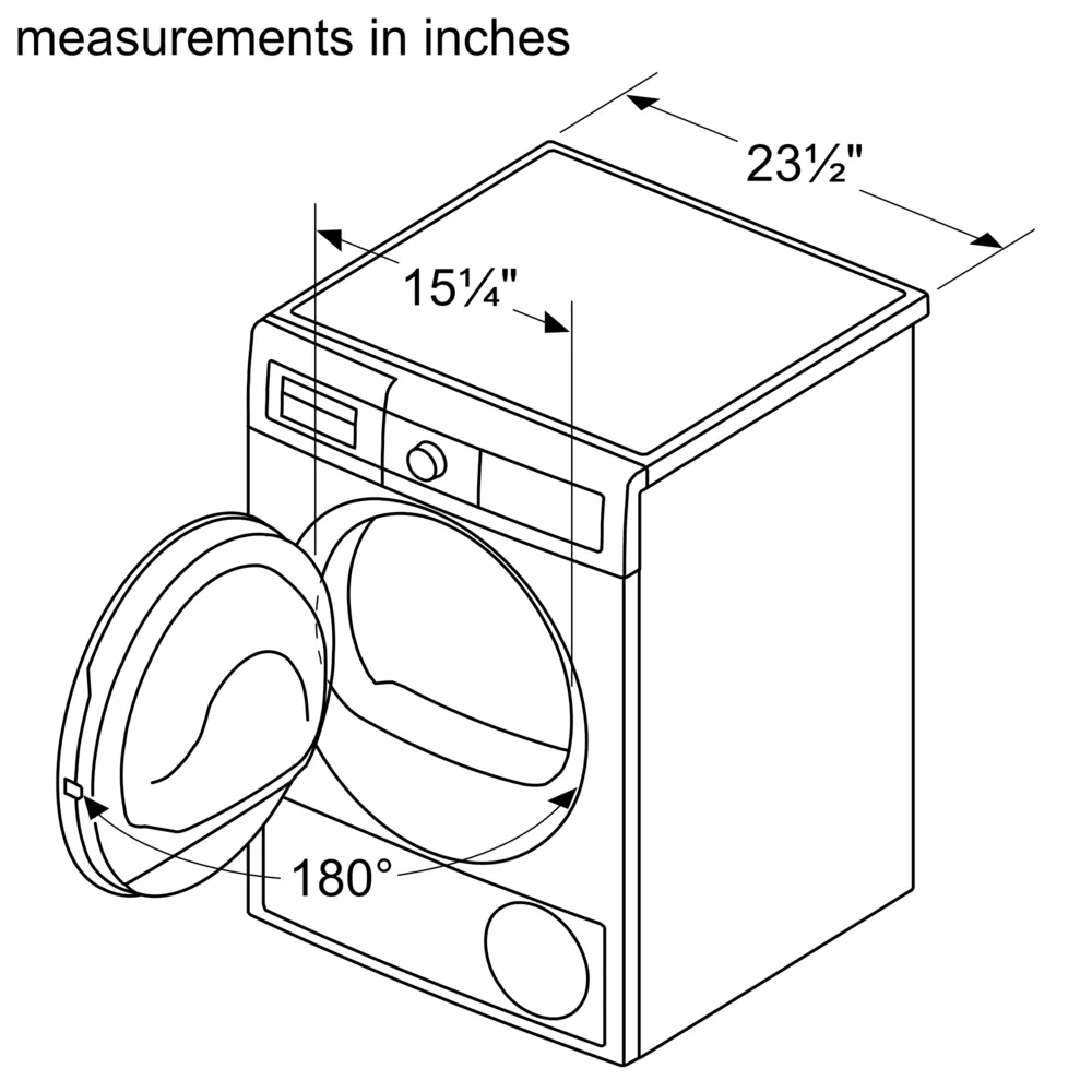 Bosch-WTG86403UC-Dimensions