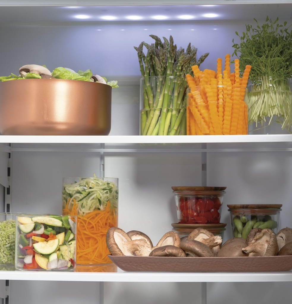 Cafe CSB48WP2NS1 48 inch Smart Built-In Side-by-Side Refrigerator with 29.5 Cu. Ft. Capacity, Showcase LED Lighting and Spillproof Shelves in Stainless Steel