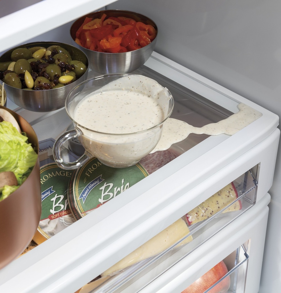 Cafe CSB48WP2NS1 48 inch Smart Built-In Side-by-Side Refrigerator with 29.5 Cu. Ft. Capacity, Showcase LED Lighting and Spillproof Shelves in Stainless Steel