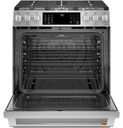 Cafe CGS700P 30 inch Smart Slide-In Gas Range with 6 Burners, 5.6 cu. ft. Capacity, No-Preheat Air Fry and True European Convection