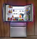 GE Profile PVD28HYYFS lifestyle doors opened