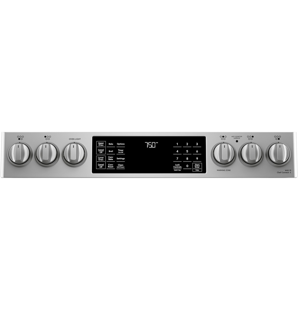 Cafe-CES750P2MS1-Display and Knobs