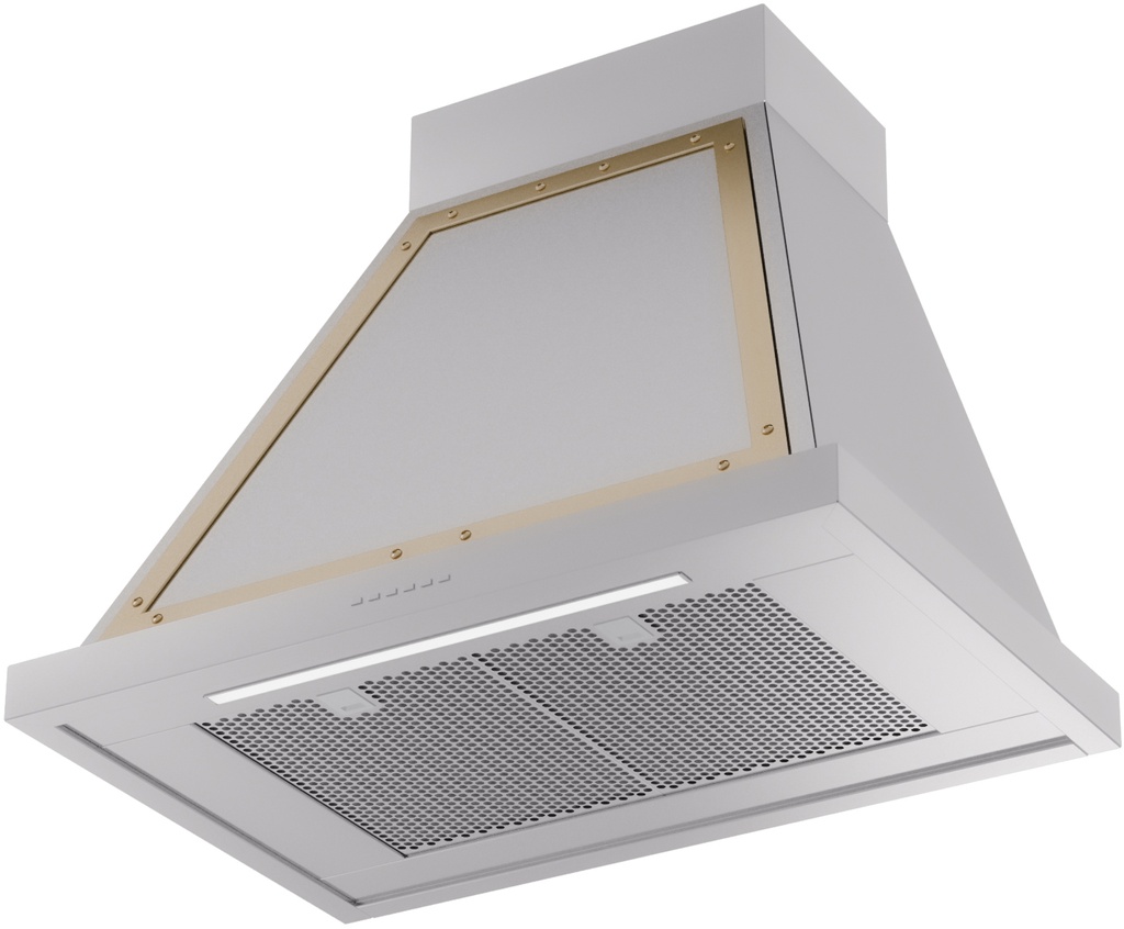 ILVE UANB30SSG Nostalgie Noblesse 30" Range Hood, bottom angled view