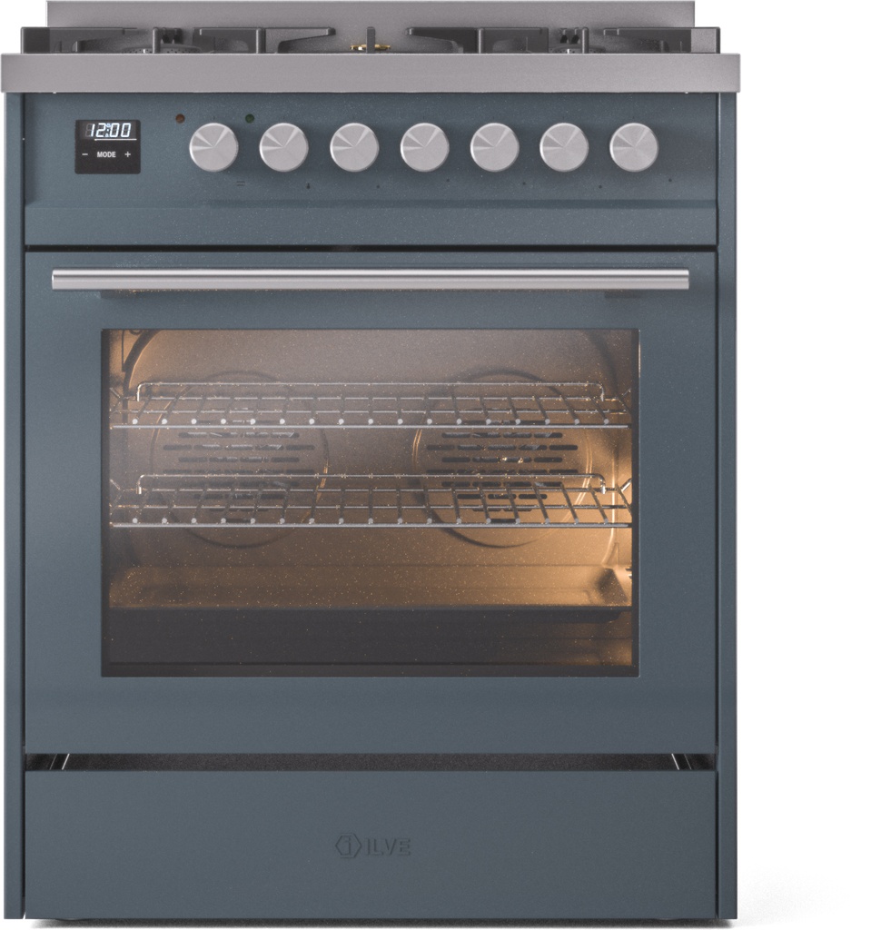 ILVE UP30WMPBG Professional Plus II 30" Dual Fuel Range, front view