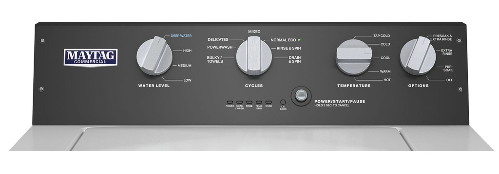 Maytag- MVWP586GW-control view