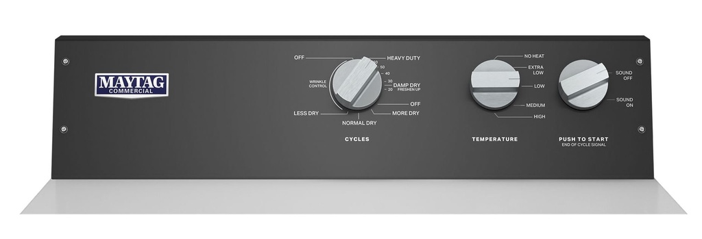 Maytag-MEDP586KW-controls