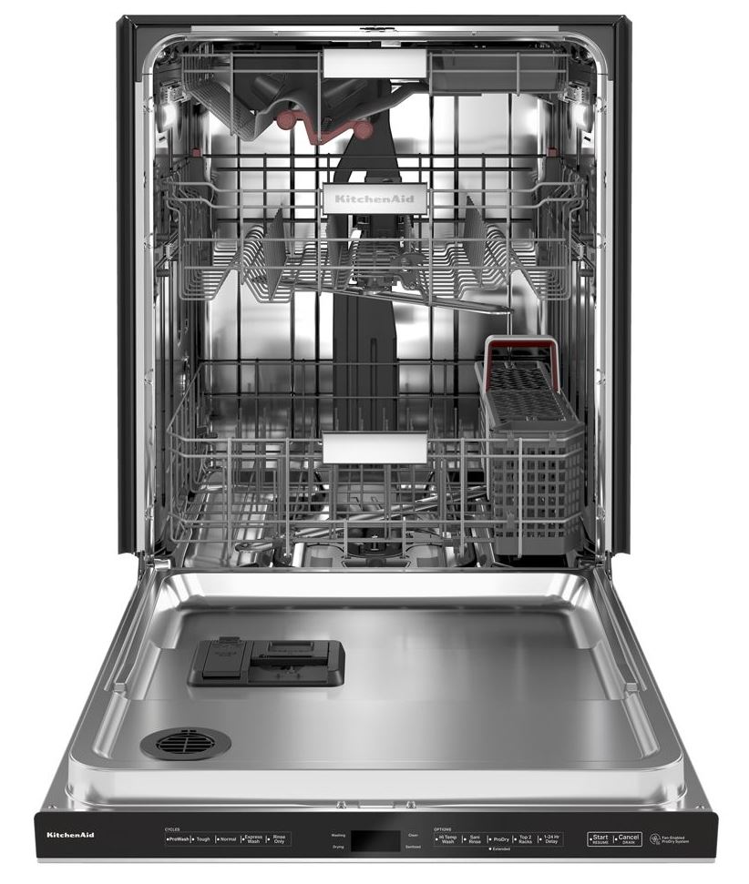 KitchenAid-KDPM704KPS-front view with open door