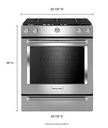 KitchenAid-KSGG700ESS-Dimension View