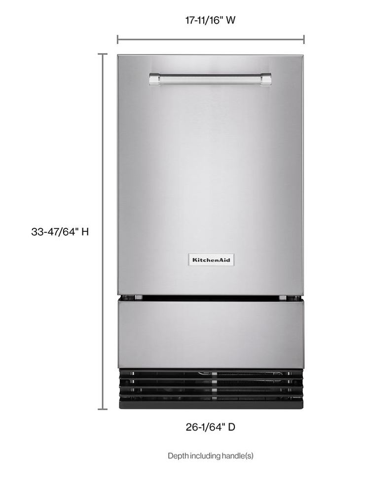 KitchenAid-KUID308HPS-Dimension View