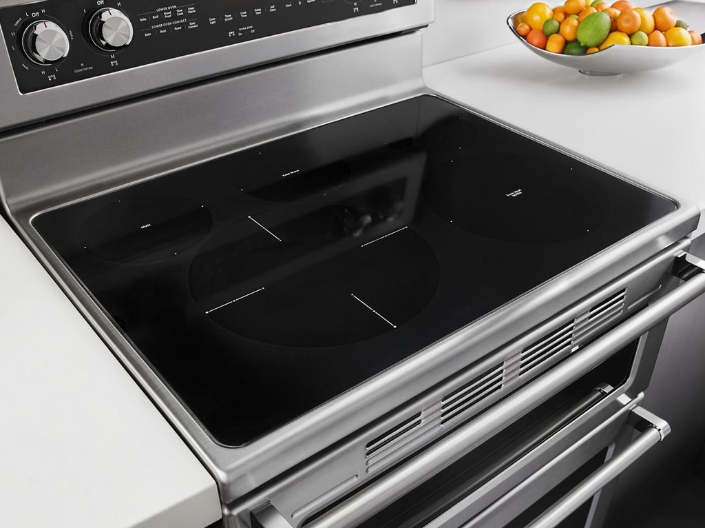 KitchenAid-KFED500ESS-cooktop view