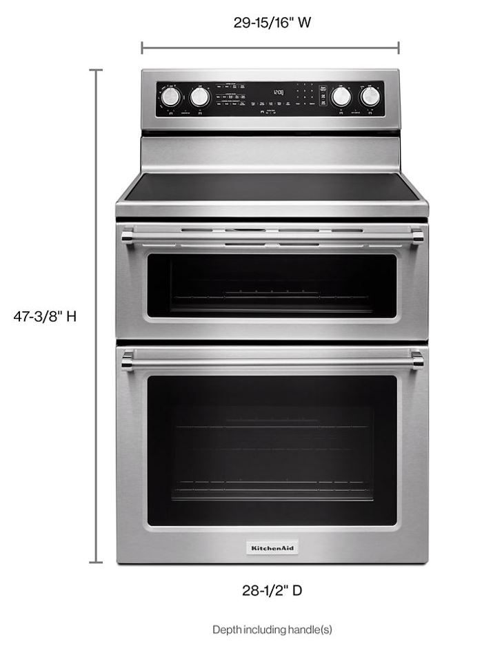 KitchenAid-KFED500ESS-dimension view